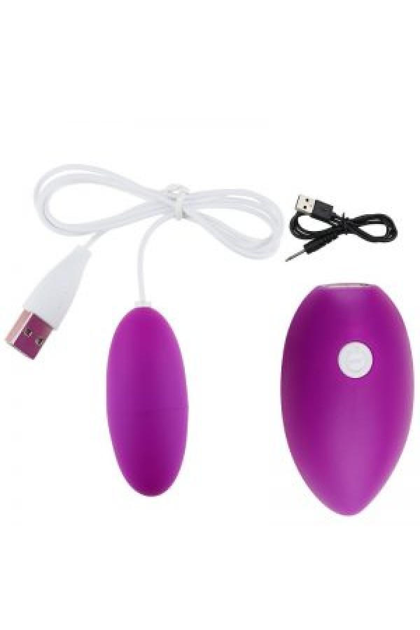 12 Modlu Şarj Edilebilir Yumurta Mor Vibratörü