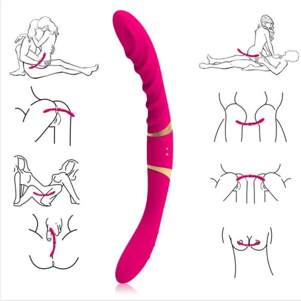 Mina Çift Taraflı 12 Mod  Mor Vibratör