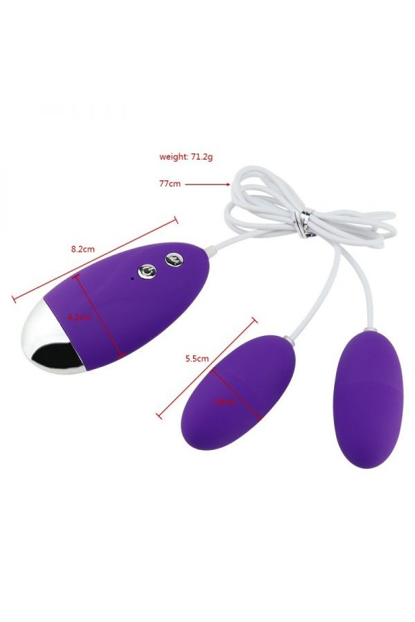 İki Yumurtalı Anal Vajina Vibratör