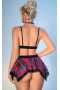 Arzu Sexshop Deri Görünümlü Seksi Elbise