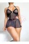 Fantazi Siyah Etekli Seksi Body