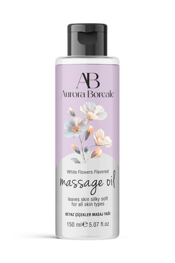 Aurora Boreale Beyaz Çiçek Aromalı Masaj Yağı 150 ML