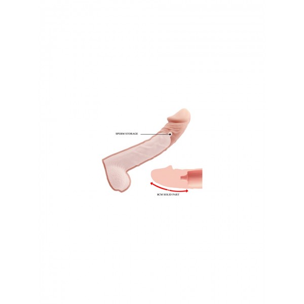 Et Realistik 8 CM Dolgulu İç Boşluklu Penis Kılıfı Et Realistik 8 CM Dolgulu İç Boşluklu Penis Kılıfı