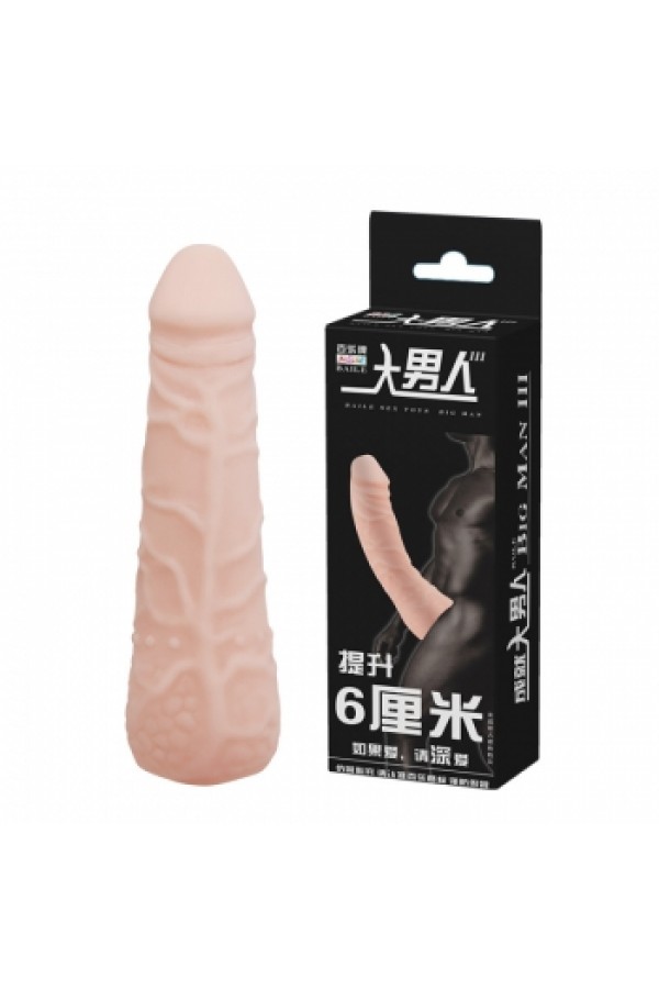 6cm Dolgulu Ekstra Uzun Penis Kılıfı