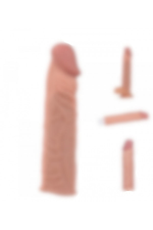 Realistik Et Dokuda 2.5 Cm Uzatmalı Penis Kılıfı