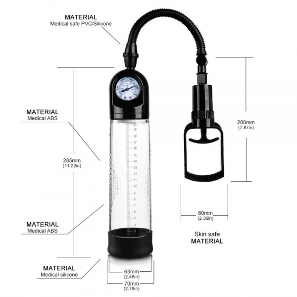 Pump Dijital Mekanizmalı Manuel Penis Pompası