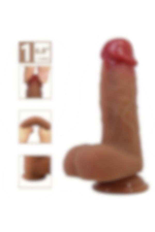 Realistik Vantuzlu Dildo Penis 17,3 cm