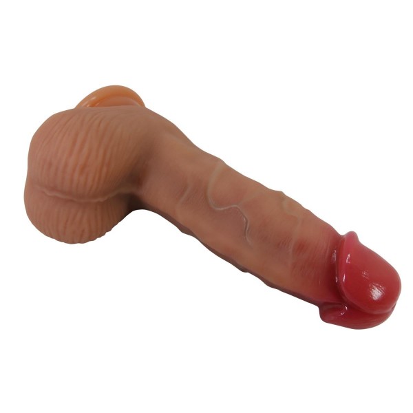 Arzushop Realistik Vantuzlu Dildo Penis 17,3 cm