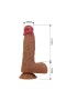 Arzushop Realistik Vantuzlu Dildo Penis 17,3 cm