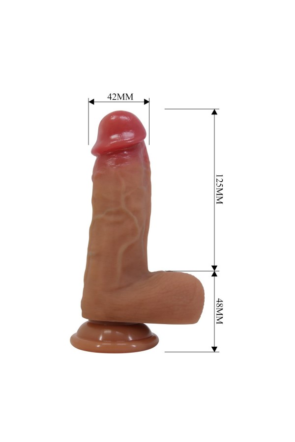 Arzushop Realistik Vantuzlu Dildo Penis 17,3 cm