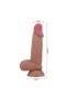 Arzushop Kıkırdak Yapılı Çift Katmanlı Gerçekçi Dildo Penis 19,4 cm