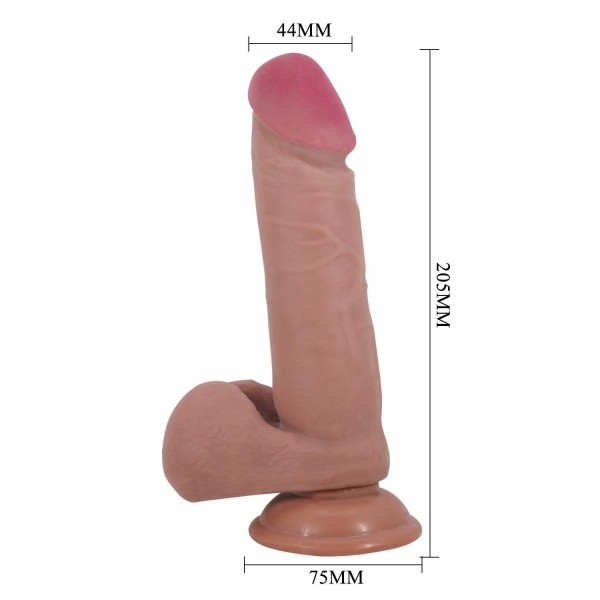 Arzushop Çift Katmanlı Gerçekçi Dildo Penis 20,5 cm