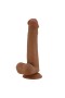 Arzushop Yeni Nesil Çift Katmanlı Realistik Vantuzlu Dildo Penis 22 cm