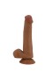 Arzushop Yeni Nesil Çift Katmanlı Realistik Vantuzlu Dildo Penis 22 cm