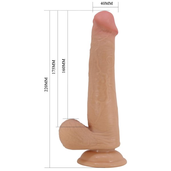 Arzushop Yeni Nesil Çift Katmanlı Realistik Vantuzlu Dildo Penis