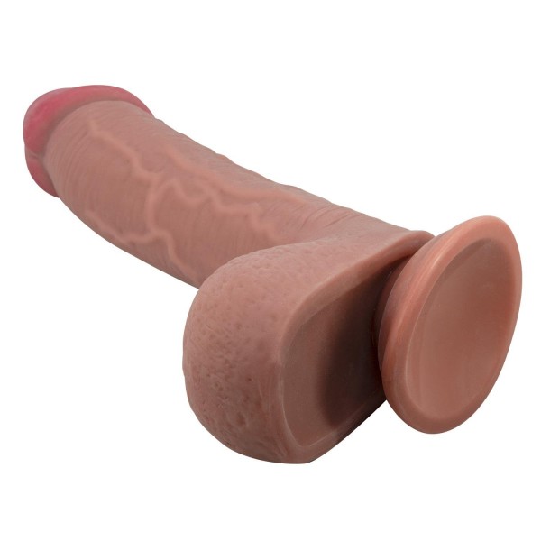 Arzushop Çift Katmanlı Gerçekçi Melez Dildo Penis 23,4 cm