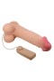 Gerçekçi görümlü 24 cm Kıkırdaklı Çift Katmanlı Gerçekçi Titreşimli Dildo Vibratör Penis