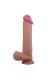 26 cm Kıkırdak Yapılı Çift Katmanlı Gerçekçi Melez Dildo Penis