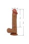 26 cm Yeni Nesil Çift Katmanlı Realistik Vantuzlu Melez Dildo Penis