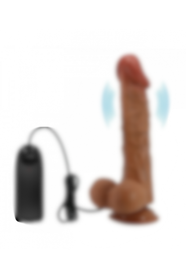  Titreşimli Vibratör Realistik Penis Dildo 24 cm