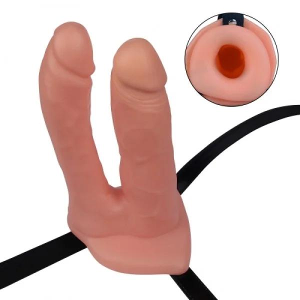 Lovetoy Unisex Strapon Anal ve Vajinal Belden Bağlamalı Çift Başlı