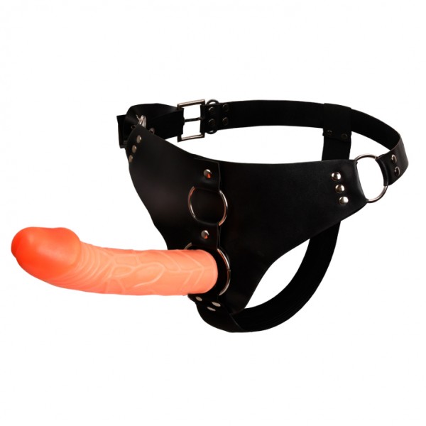 ULTRA  İçi Dolu Belden Bağlamalı  Realistik Dildo