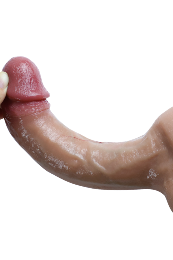 21 Cm Çift Katmanlı Gerçek Ten Dokusunda Realistik Penis