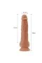 21 Cm Yumuşak Dokulu Titreşimli Oynar Başlı Ve Gidip Gelmeli Dildo 21 Cm Yumuşak Dokulu Titreşimli Oynar Başlı Ve Gidip Gelmeli Dildo