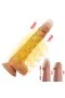 21 Cm Yumuşak Dokulu Titreşimli Oynar Başlı Ve Gidip Gelmeli Dildo 21 Cm Yumuşak Dokulu Titreşimli Oynar Başlı Ve Gidip Gelmeli Dildo