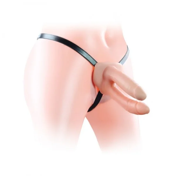 Lovetoy Unisex Strapon Anal ve Vajinal Belden Bağlamalı Çift Başlı