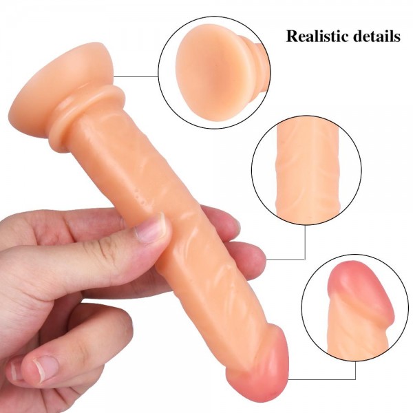 Anal Dildo 15CM Testissiz Gerçekçi Damarlı Anal Dildo 15CM Testissiz Gerçekçi Damarlı