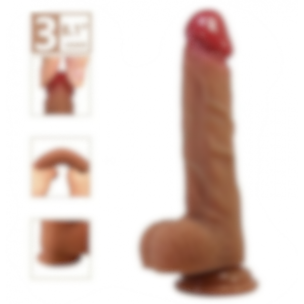  Realistik Vantuzlu Dildo Penis 20,6 cm