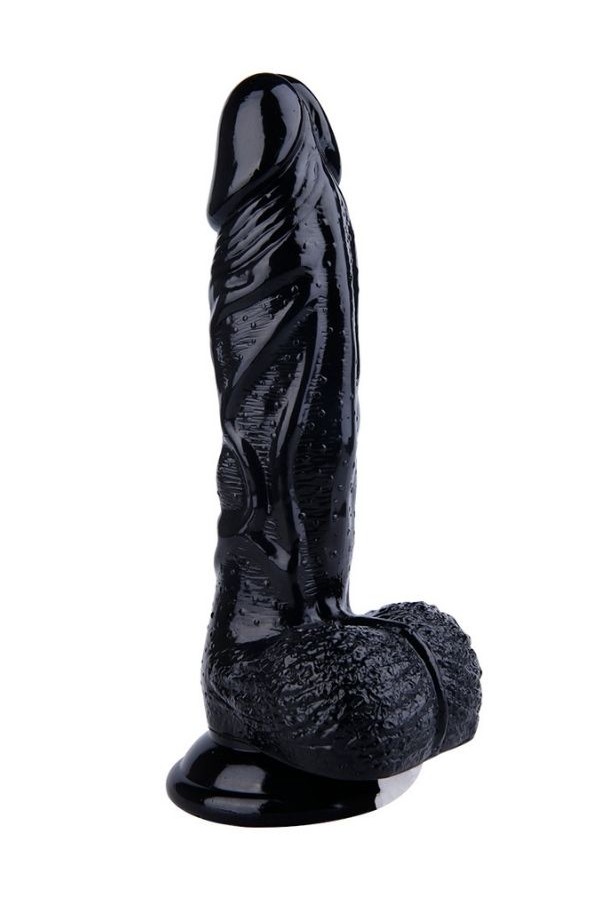 Noctis 22,5cm Siyah Dildo Damarlı