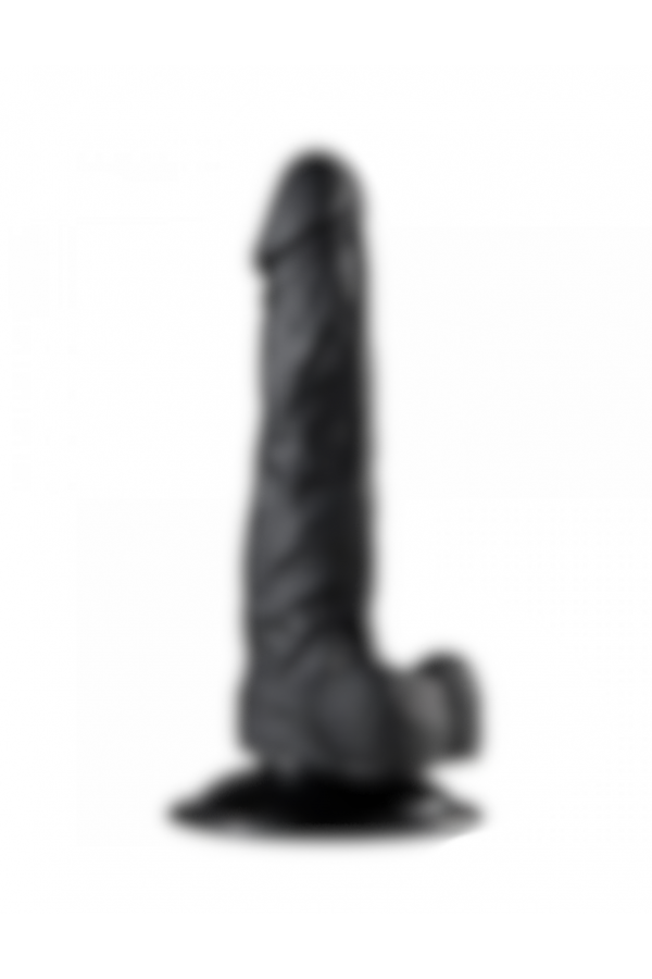Arzushop Siyah Realistik Vantuzlu Zenci Dildo Penis 19,5 cm 