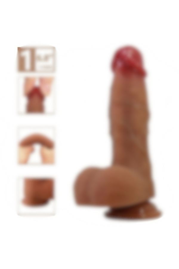  Realistik Vantuzlu Dildo Penis 17,3 cm