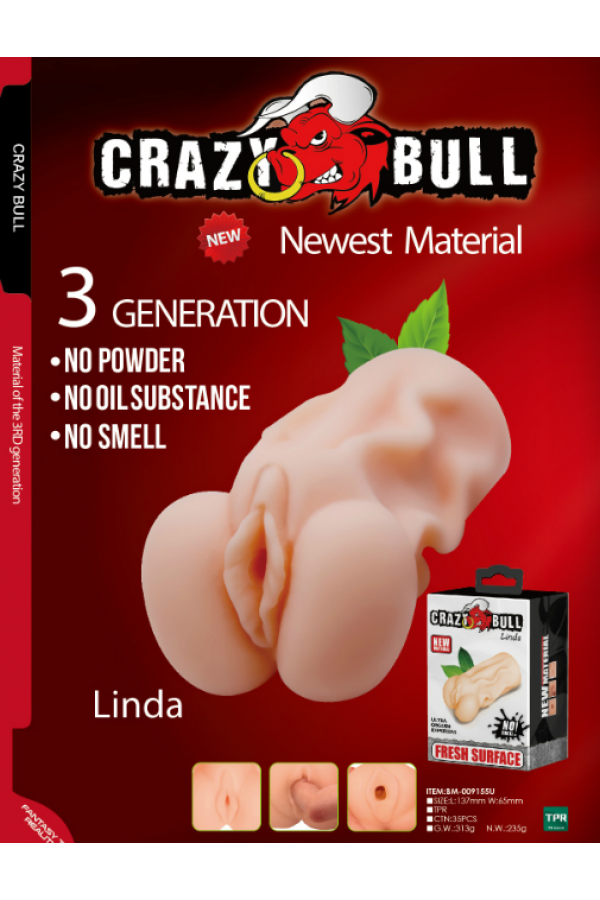 3 Boyutlu Suni Vajina Titreşimli Mastürbatör 