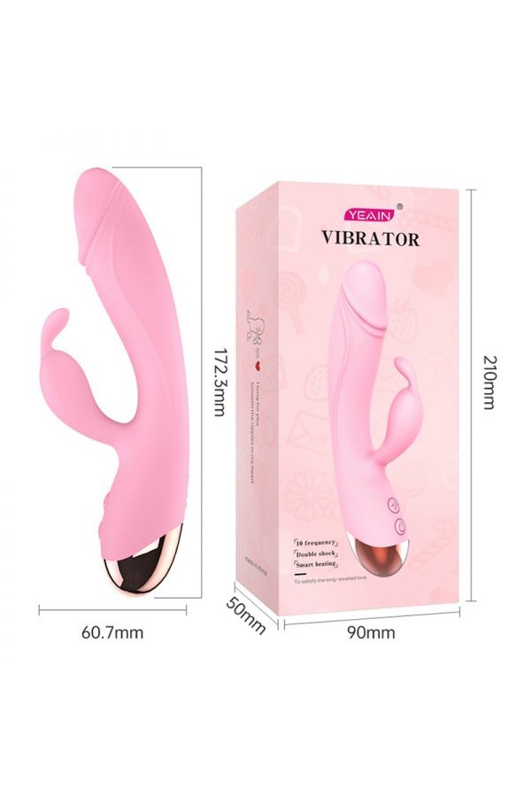 Özel Isıtma Fonksiyonu Silikon Tavşan Vibratör