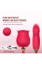 Kırmızı Kadınlar İçin 3’ü 1 Arada Geliştirilmiş Gül Seks Oyuncağı