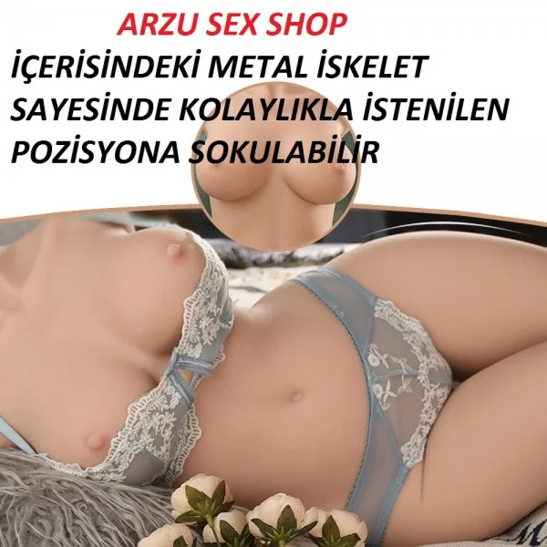 Yarım Vücut Seks Bebeği Gövde Hareketli ve Gerçekçi Titreşimli Yarım Vücut Seks Bebeği Gövde Hareketli ve Gerçekçi Titreşimli