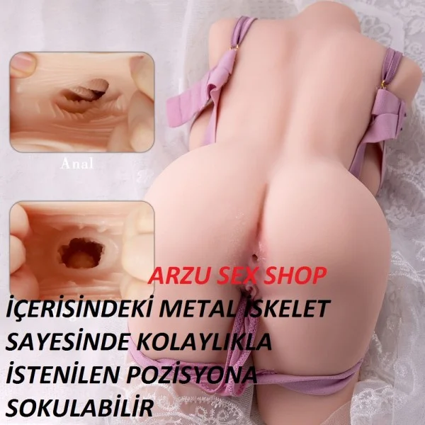 Yarım Vücut Seks Bebeği Gövde Hareketli ve Gerçekçi Titreşimli Yarım Vücut Seks Bebeği Gövde Hareketli ve Gerçekçi Titreşimli