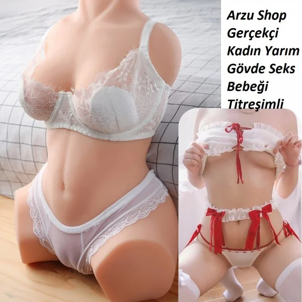 Gerçekçi Kadın Yarım Gövde Seks Bebeği Titreşimli Gerçekçi Kadın Yarım Gövde Seks Bebeği Titreşimli